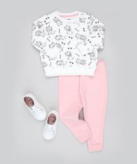 Conjunto-Infantil-Marie-de-Blusao-Estampado-em-Moletom-Branco---Calca-Rosa-9885326-Rosa_3