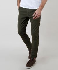 Calca-Masculina-Chino-Slim-com-Cinto-Verde-Militar-9634419-Verde_Militar_1