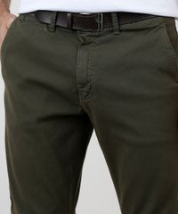 Calca-Masculina-Chino-Slim-com-Cinto-Verde-Militar-9634419-Verde_Militar_2