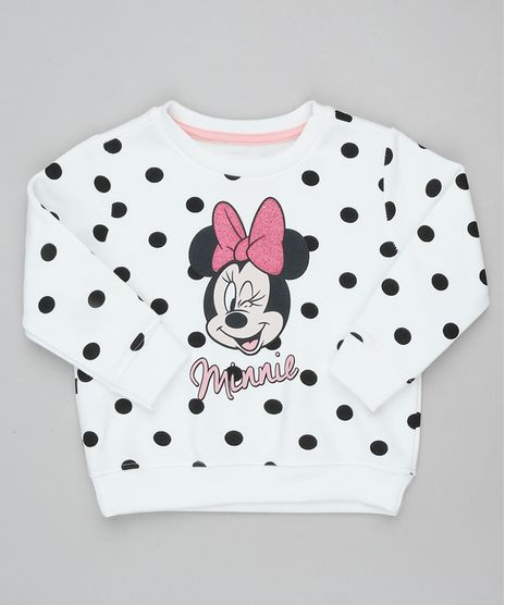 Blusao-Infantil-Minnie-em-Moletom-Estampado-de-Poa-com-Glitter-Off-White-9890125-Off_White_1