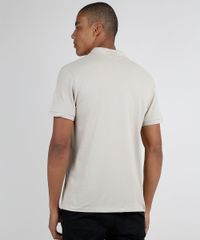 Polo-Masculina-Basica-em-Piquet-Comfort-Fit-com-Bordado-Manga-Curta-Bege-Claro-9725321-Bege_Claro_2