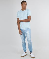 Camiseta-Masculina-com-Bolso-Manga-Curta-Gola-Careca-Azul-Claro-9878045-Azul_Claro_3