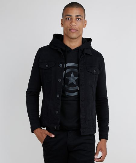 Jaqueta-de-Sarja-Masculina-com-Bolsos-Preta-9876053-Preto_1