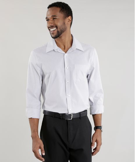 Camisa-Comfort-Listrada-Cinza-Claro-8456516-Cinza_Claro_1