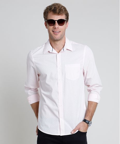 Camisa-Masculina-Comfort-Estampada-Mini-Print-Geometrica-com-Bolso-Manga-Longa--Rosa-Claro-1-9831774-Rosa_Claro_1_1