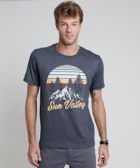 Camiseta-Masculina--Sun-Valley--Manga-Curta-Gola-Careca-Cinza-Mescla-Escuro-9869511-Cinza_Mescla_Escuro_1