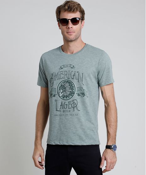 Camiseta-Masculina--American-Lager--Manga-Curta-Gola-Careca-Verde-9870293-Verde_1
