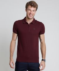 Polo-Masculina-Slim-em-Piquet-com-Ziper-Vinho-9867092-Vinho_1