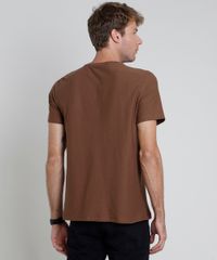 Camiseta-Masculina--Whiskey--Manga-Curta-Gola-Careca-Marrom-9870290-Marrom_2