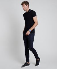 Polo-Masculina-Slim-em-Piquet-com-Ziper-Preta-9867092-Preto_3