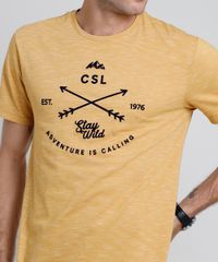 Camiseta-Masculina--Adventure--Listrada-Manga-Curta-Gola-Careca-Mostarda-9455928-Mostarda_4