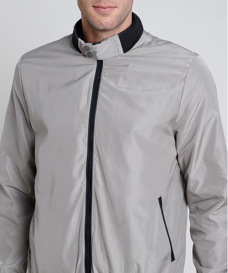 jaqueta bomber masculina bege