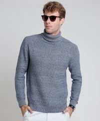 Sueter-Masculino-em-Trico-Texturizado-Gola-Alta-Azul-9801198-Azul_1