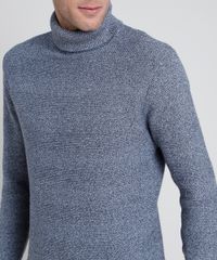 Sueter-Masculino-em-Trico-Texturizado-Gola-Alta-Azul-9801198-Azul_4
