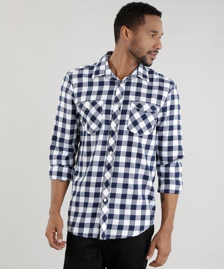 Camisa-Comfort-Xadrez-Flanelada-Azul-Marinho-8455386-Azul_Marinho_1 Camisa-Comfort-Xadrez-Flanelada-Azul-Marinho-8455386-Azul_Marinho_1