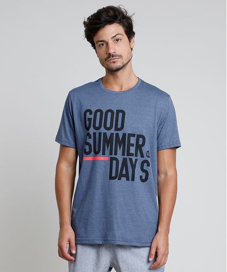Camiseta-Masculina--Good-summer-day--Manga-Curta-Gola-Careca-Azul-9869834-Azul_1