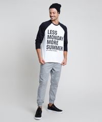 Camiseta-Masculina--Less-Monday-more-summer--Raglan-Manga-Longa-Gola-Careca-Off-White-9871265-Off_White_3