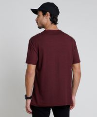 Camiseta-Masculina-com-Bolso-Manga-Curta-Gola-Careca-Vinho-9878044-Vinho_2