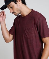 Camiseta-Masculina-com-Bolso-Manga-Curta-Gola-Careca-Vinho-9878044-Vinho_4