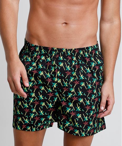 Samba-Cancao-Masculina-Estampada-de-Coqueiros--Preta-9787898-Preto_1