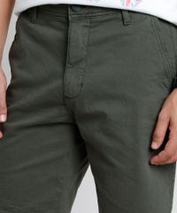 Bermuda-de-Sarja-Masculina-Slim-Verde-Militar-9895991-Verde_Militar_2