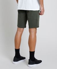 Bermuda-de-Sarja-Masculina-Slim-Verde-Militar-9895991-Verde_Militar_4