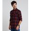 Camisa-Masculina-Tradicional-em-Flanela-Estampada-Xadrez-com-Bolsos-Manga-Longa-Vermelho-9813186-Vermelho_1