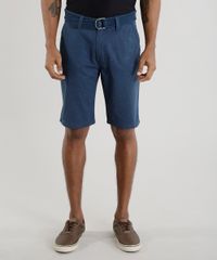 Bermuda-Reta-Estampada-com-Cinto-Azul-Marinho-8620610-Azul_Marinho_1