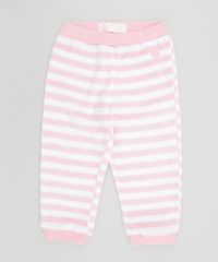 Calca-Listrada-em-Plush-de-Algodao---Sustentavel-Rosa-8479219-Rosa_1