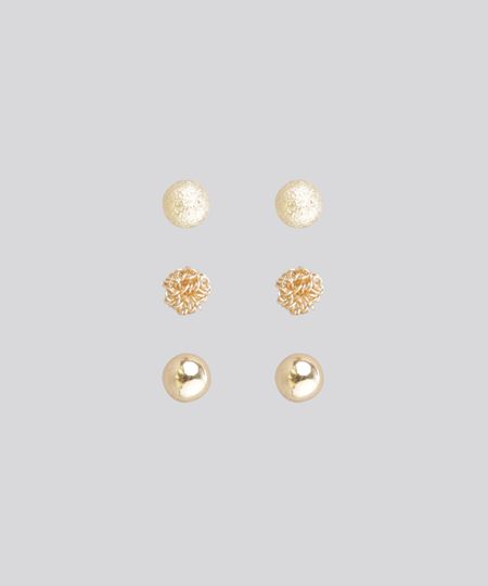 Kit-de-3-Brincos-Dourado-8597527-Dourado_1