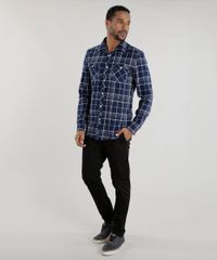Camisa-Comfort-Xadrez-Flanelada-Azul-Marinho-8455392-Azul_Marinho_3