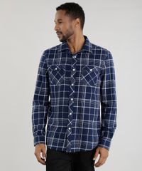 Camisa-Comfort-Xadrez-Flanelada-Azul-Marinho-8455392-Azul_Marinho_5