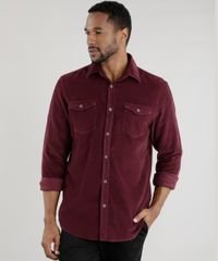 Camisa-Comfort-em-Veludo-Cotele-Vinho-8455404-Vinho_1