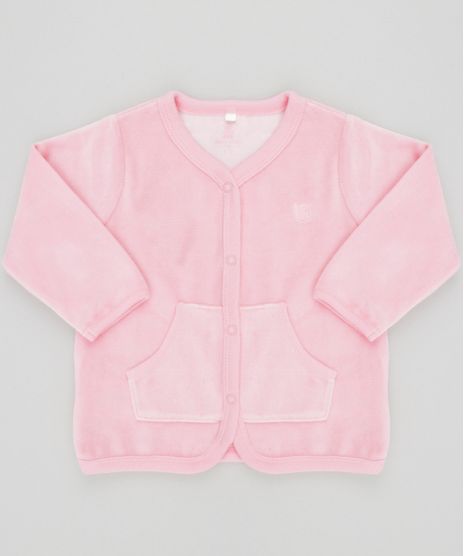 Cardigan-em-Plush-de-Algodao---Sustentavel-Rosa-Medio-8499455-Rosa_Medio_1