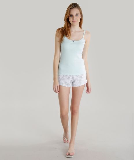 Pijama-Estampado-de-Poa-Verde-Claro-8551180-Verde_Claro_1