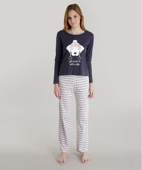 Pijama--Life-Is-Better-With-a-Dog--Azul-Marinho-8619690-Azul_Marinho_1
