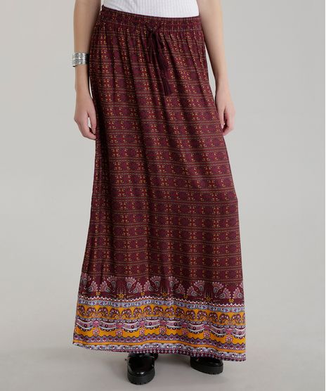 Saia-Longa-Estampada-Floral-Vinho-8545211-Vinho_1