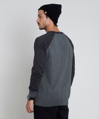 Sueter-Masculino-em-Trico-Com-Bolso-Raglan-Cinza-Escuro-9789018-Cinza_Escuro_2 Sueter-Masculino-em-Trico-Com-Bolso-Raglan-Cinza-Escuro-9789018-Cinza_Escuro_2