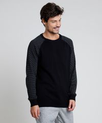 Sueter-Masculino-em-Trico-Raglan-Listrado-Preto-9789019-Preto_1