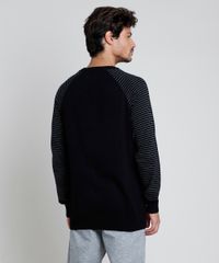 Sueter-Masculino-em-Trico-Raglan-Listrado-Preto-9789019-Preto_2