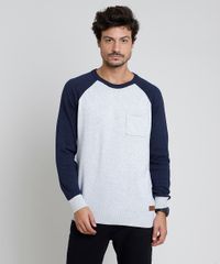 Sueter-Masculino-em-Trico-Com-Bolso-Raglan-Cinza-Mescla-Claro-9789012-Cinza_Mescla_Claro_1