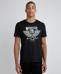 Camiseta-Masculina--Motorcycles--Manga-Curta-Gola-Careca-Preta-9738695-Preto_1