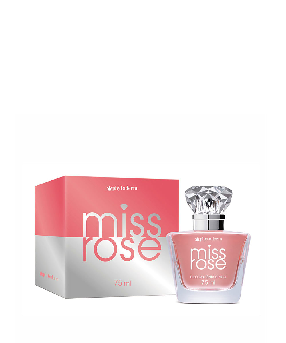 perfume phytoderm miss rose feminino deo colônia 75ml