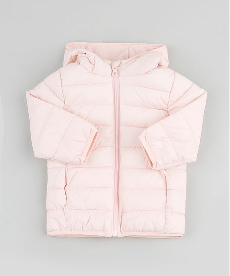 Jaqueta-Puffer-Infantil-em-Nylon-com-Capuz-e-Bolsos-Rose-9783178-Rose_1