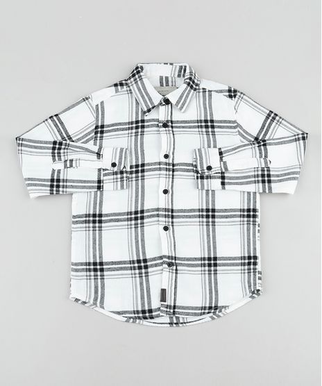 Camisa-Infantil-em-Flanela-Estampada-Xadrez-Manga-Longa-Branca-9808440-Branco_1