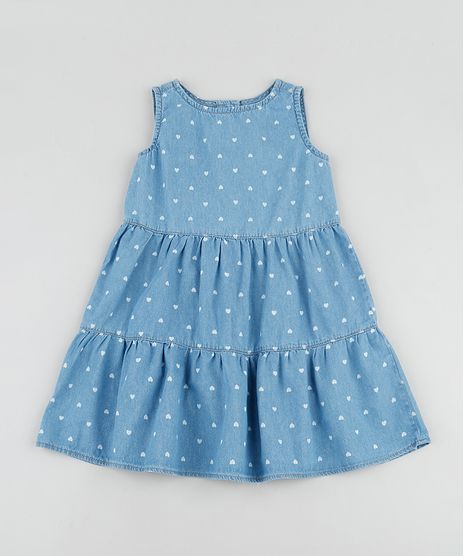 Vestido-Jeans-Infantil-Estampado-de-Coracoes-com-Recortes-Sem-Manga-Azul-Medio-9892649-Azul_Medio_1