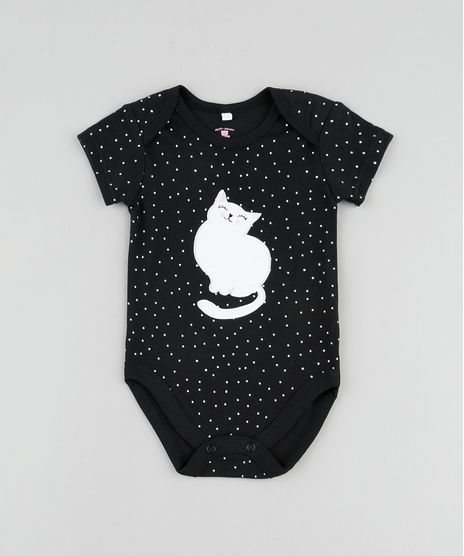 Body-Infantil-Gatinha-Estampado-de-Poa-Manga-Curta-Preto-9680876-Preto_1