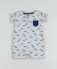 Macaquinho-Infantil-Estampado-de-Carros-com-Bolso-Manga-Curta-Gola-Portuguesa-Cinza-Mescla-9858179-Cinza_Mescla_1