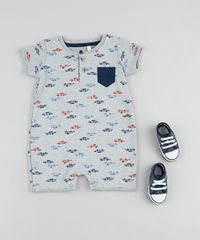 Macaquinho-Infantil-Estampado-de-Carros-com-Bolso-Manga-Curta-Gola-Portuguesa-Cinza-Mescla-9858179-Cinza_Mescla_3