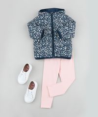 Jaqueta-Puffer-Infantil-Estampada-Floral-em-Nylon-com-Capuz-e-Bolsos-Azul-Marinho-9784734-Azul_Marinho_3